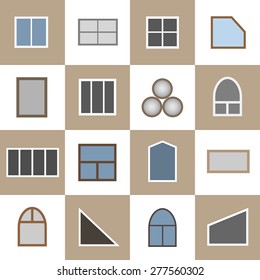 Windows. Vector illustration