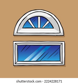 Ilustración vectorial de Windows sobre fondo sepia