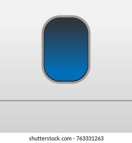 Windows of the white airplane vector eps10