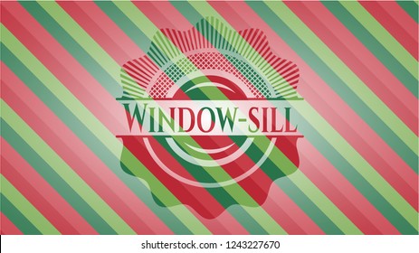 Window-sill christmas badge.