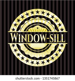 Window-sill shiny badge