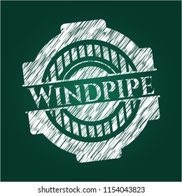 Windpipe written on a blackboard