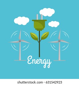 windpower with power cable to environment care