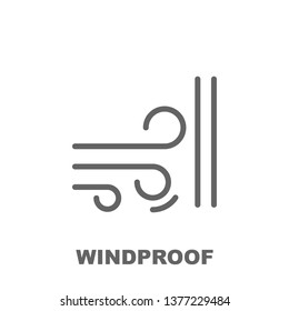 Windproof icon. Element of row matterial icon. Thin line icon for website design and development, app development. Premium icon