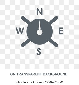 Windrose icon. Windrose design concept from Camping collection. Simple element vector illustration on transparent background.