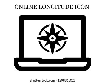 Windrose search icon. Editable Windrose search icon for web or mobile.