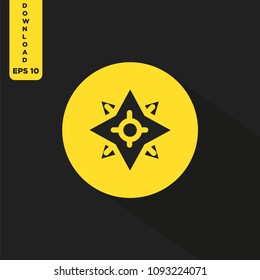 Windrose vector icon