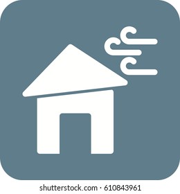 Winds Hitting House