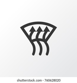 Windscreen Defrost Icon Symbol. Premium Quality Isolated Optimization Element In Trendy Style.