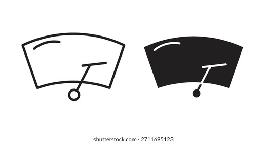 Windscreen icon concept outline symbol design. Simple element illustration.