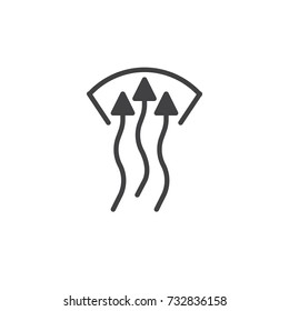 Windscreen icon vector, filled flat sign, solid pictogram isolated on white. Symbol, logo illustration.