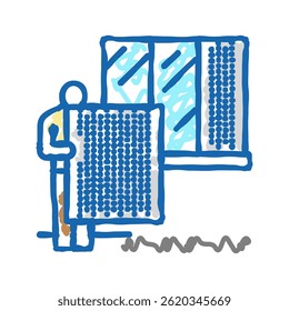 windscreen repair and replacement doodle icon sketch vector. windscreen repair and replacement sign. isolated symbol illustration