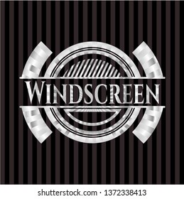 Windscreen silvery badge
