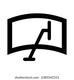 Windscreen Vector Glyph Icon For Personal And Commercial Use.
