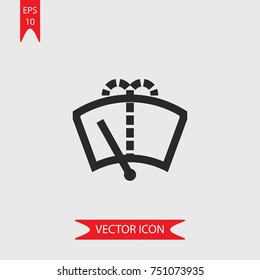 Windscreen vector icon, illustration symbol