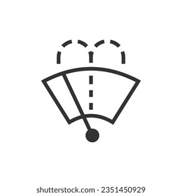 Windscreen washer and wiper icon. Windshield washer symbol modern, simple, vector, icon for website design, mobile app, ui. Vector Illustration