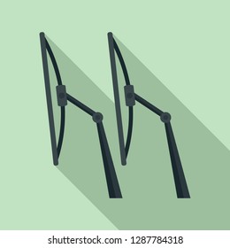 Windscreen wiper icon. Flat illustration of windscreen wiper vector icon for web design