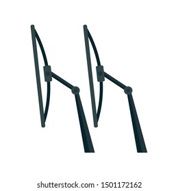 Windscreen wiper icon. Flat illustration of windscreen wiper vector icon for web design