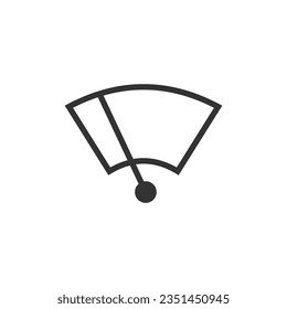 Windscreen wiper icon isolated on white background. Windshield wiper symbol modern, simple, vector, icon for website design, mobile app, ui. Vector Illustration