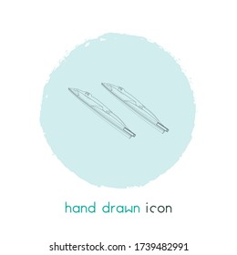 Windscreen wipers icon line element. Vector illustration of windscreen wipers icon line isolated on clean background for your web mobile app logo design.