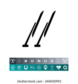 Windscreen wipers simple icon