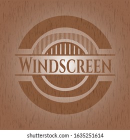 Windscreen wood signboards. Vector Illustration.