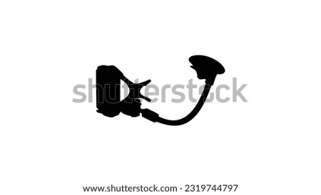 windshield holder for mobile phone, high quality vector
