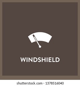 windshield icon vector. windshield sign on white background. windshield icon for web and app