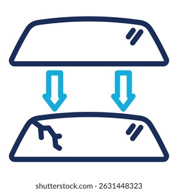 Windshield Repair Icon Element For Design
