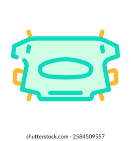 windshield snow cover accessory color icon vector. windshield snow cover accessory sign. isolated symbol illustration