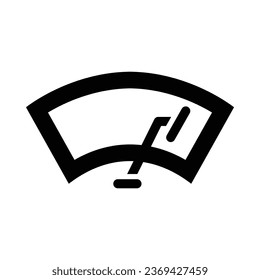 Windshield Vector Glyph Icon For Personal And Commercial Use.
