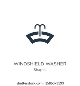 Windshield washer icon vector. Trendy flat windshield washer icon from shapes collection isolated on white background. Vector illustration can be used for web and mobile graphic design, logo, eps10