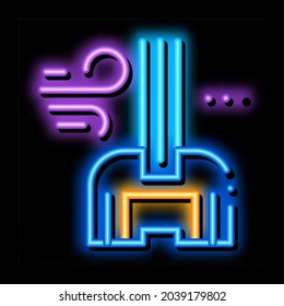 vector del signo de la luz del neón de la luna del parabrisas. Icono brillante en la señal de la luna del parabrisas. ilustración de símbolo transparente
