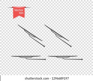 Windshield Wiper In Inclement Weather. Vector Illustration, Design Elements On Isolated Transparent Background.