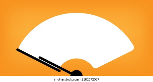 Parabrisas con ilustración simple del limpiaparabrisas