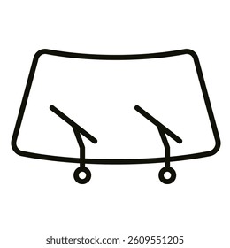 Windshield Wipers icon line vector illustration