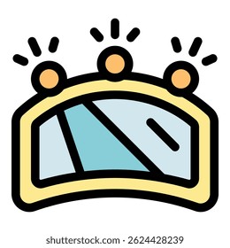 Windshield wipers working on car glass with warning lights flashing, ideal for automotive and safety concepts