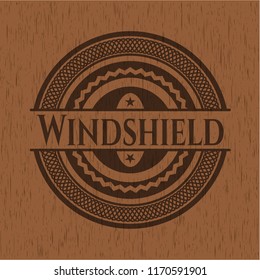 Windshield wood emblem