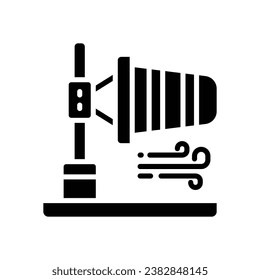 windsock glyph icon. vector icon for your website, mobile, presentation, and logo design.