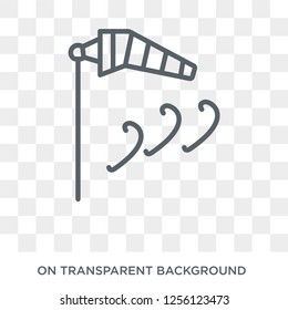 Windsock icon. Windsock design concept from  collection. Simple element vector illustration on transparent background.