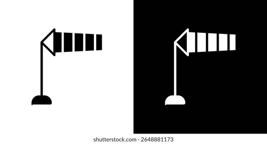 Ícone Windsock de um vetor de estilo plano