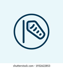Windsock icon isolated on white background from ecology collection. Windsock icon trendy and modern Windsock symbol for logo, web, app