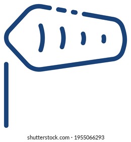 windsock icon on white background