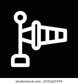 windsock icon outline icon design
