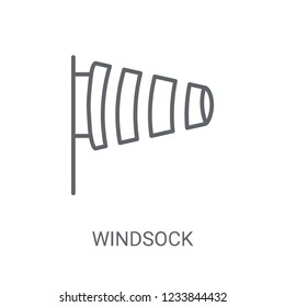 Windsock icon. Trendy Windsock logo concept on white background from Weather collection. Suitable for use on web apps, mobile apps and print media.