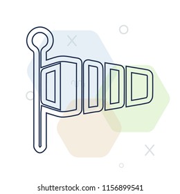 Windsock icon vector can be used as png, Windsock