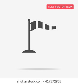 Windsock icon. Vector concept illustration for design.