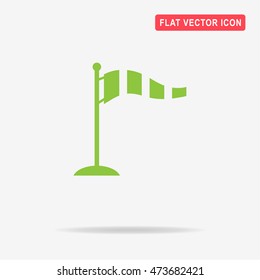 Windsock icon. Vector concept illustration for design.