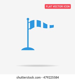 Windsock icon. Vector concept illustration for design.