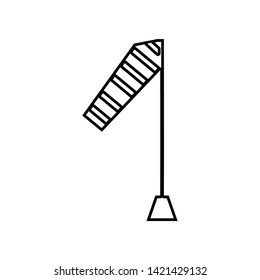Windsock moderate breeze icon. Element of Whether for mobile concept and web apps icon. Outline, thin line icon for website design and development, app development